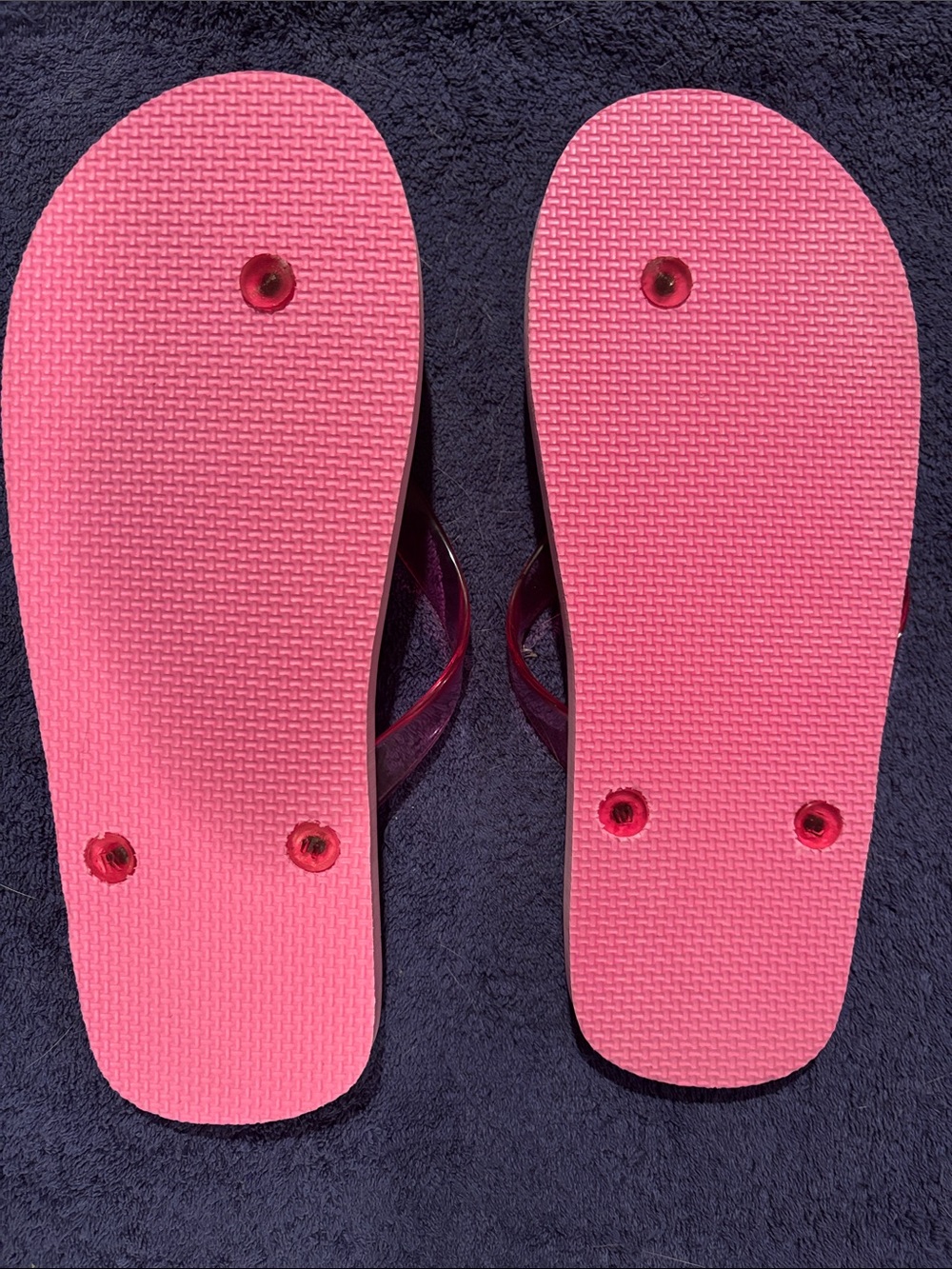 Pink Jelly Strap Flip Flops for Women - Picture 3 of 3